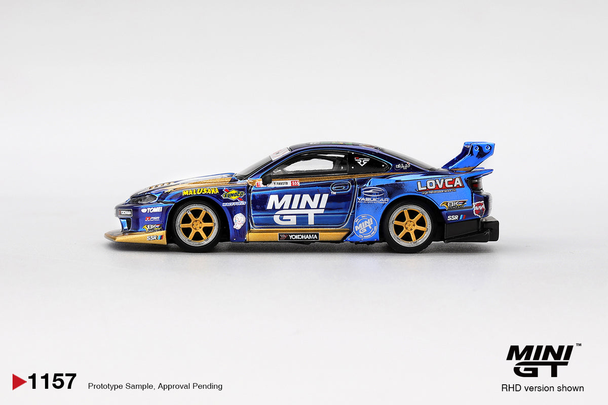 Nissan LB-Super Silhouette S15 Silvia No.555 Team Mini GT Liberty Walk Formula Drift