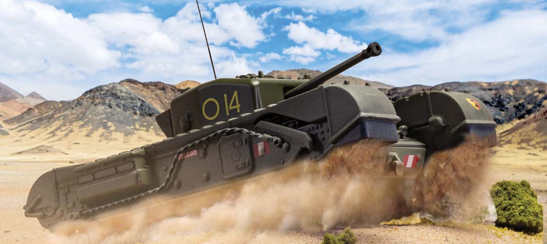 British Churchill Mk IV Tank, C Squadron, 14 Troop, Tunisia 1943