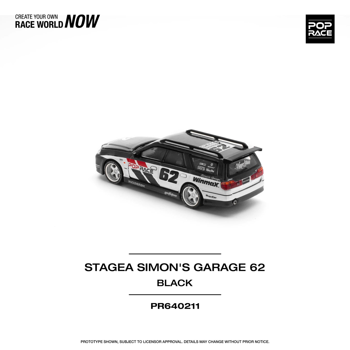 Nissan Stagea Simon's Garage #62 Black