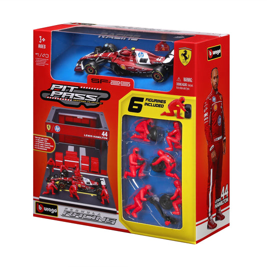 Ferrari SF-25 No.44 Lewis Hamilton Pit Pass Diorama