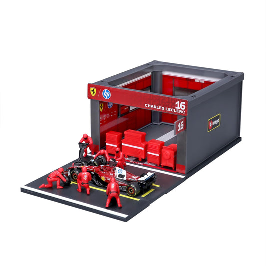 Ferrari SF-25 No.16 Charles Leclerc Pit Pass Diorama