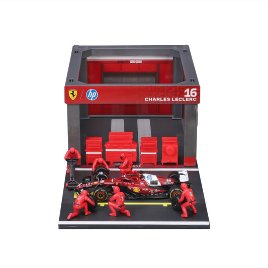 Ferrari SF-25 No.16 Charles Leclerc Pit Pass Diorama