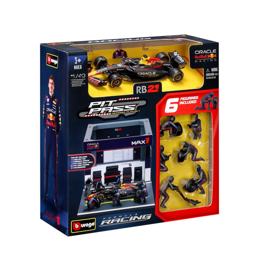 Red Bull Racing RB21 No.1 Max Verstappen 2025 Pit Pass Diorama