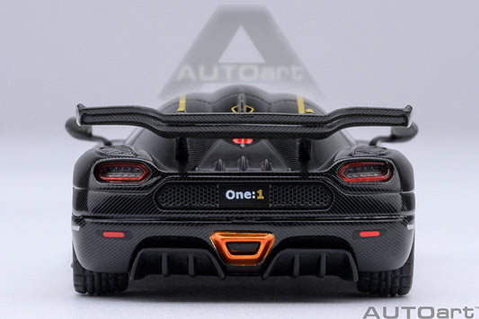 Koenigsegg One:1 Clear Carbon Fibre with Gold Stripes