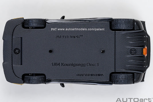 Koenigsegg One:1 Clear Carbon Fibre with Gold Stripes