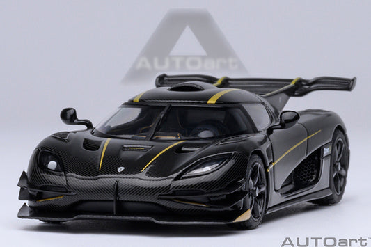 Koenigsegg One:1 Clear Carbon Fibre with Gold Stripes