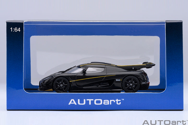 Koenigsegg One:1 Clear Carbon Fibre with Gold Stripes