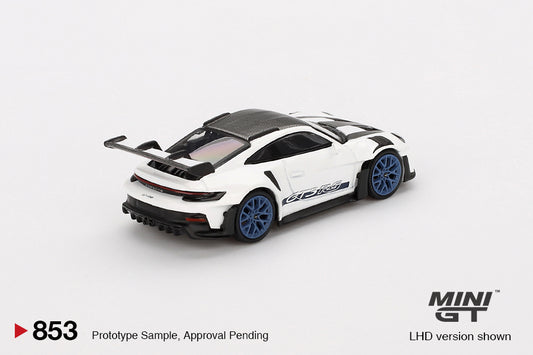 Porsche 911 (992) GT3 RS Weissach Package White with Indigo Blue