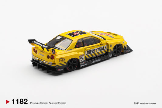 Nissan LB-ER34 Super Silhouette Skyline Sport Yellow