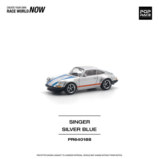 Porsche 911 Singer Silver/Blue