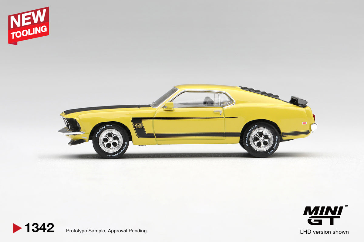 Ford Mustang Boss 302 1969 Bright Yellow