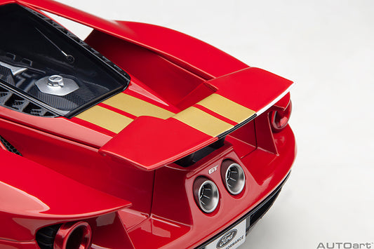 Ford GT Heritage Edition Alan Mann Red with Gold Stripes