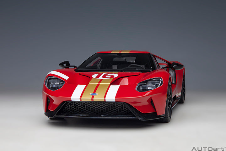 Ford GT Heritage Edition Alan Mann Red with Gold Stripes