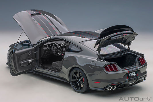 Ford Shelby GT-350R Lead Foot Grey with Black Stripes