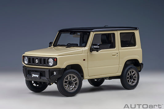 Suzuki Jimny JB64 Chiffon Ivory Metallic with Bluish Black Pearl Roof