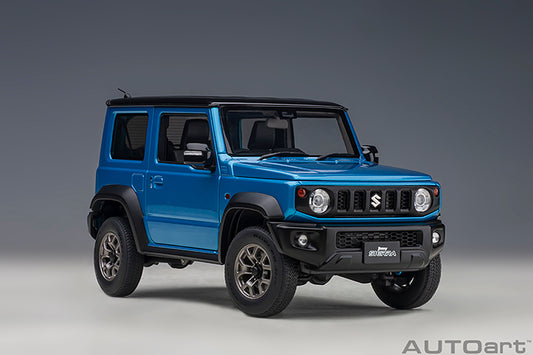 Suzuki Jimny Sierra JB74 Brisk Blue Metallic with Black Pearl Metallic Roof