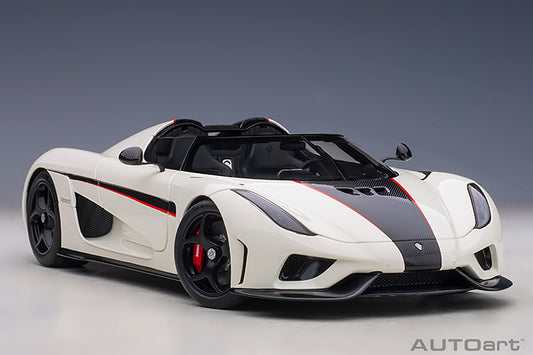 Koenigsegg Regera Crystal White Carbon with Red Accents