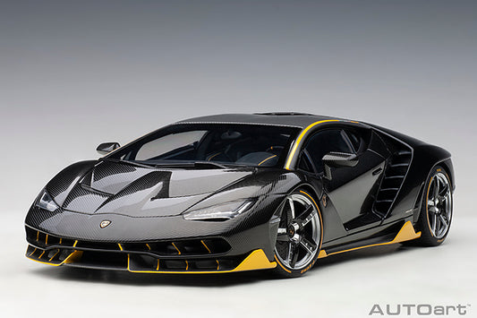 Lamborghini Centenario Clear Carbon with Yellow Accents