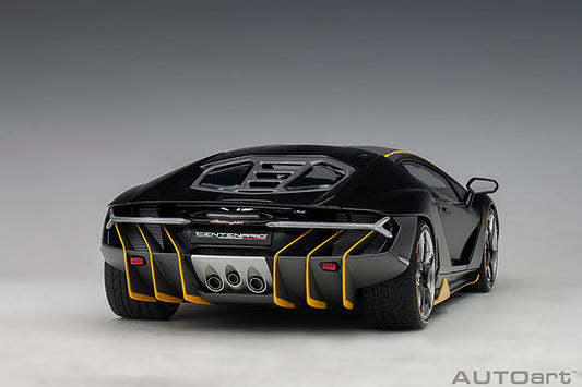 Lamborghini Centenario Clear Carbon with Yellow Accents