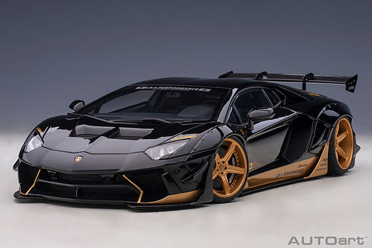 Liberty Walk LB-Works Aventador Gloss Black with Gold Accents