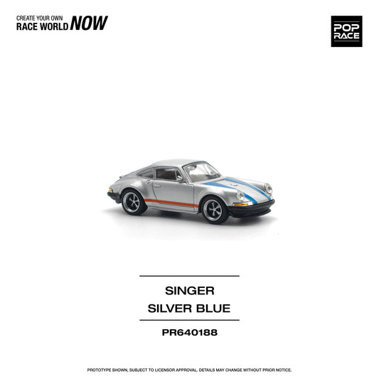 Porsche 911 Singer Silver/Blue
