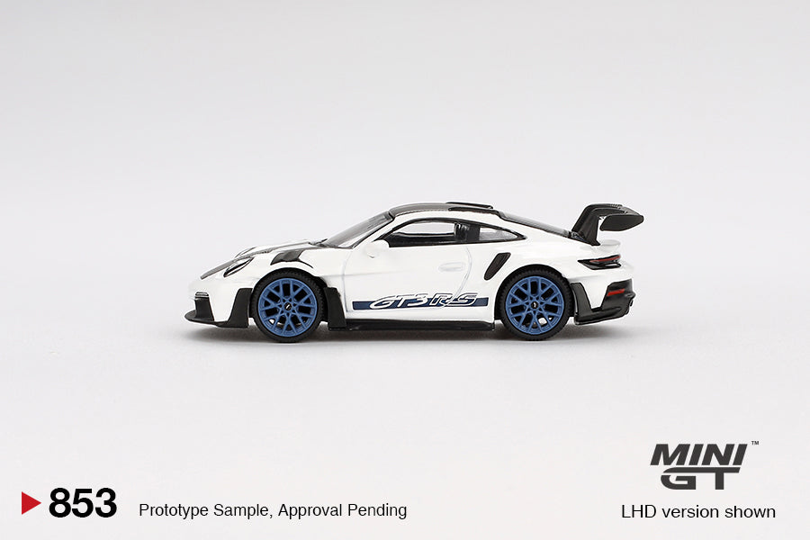 Porsche 911 (992) GT3 RS Weissach Package White with Indigo Blue
