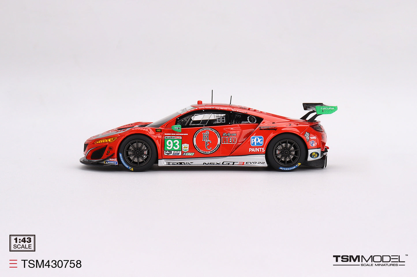 Acura NSX GT3 Evo22 No.93 Racers Edge Motorsports W/Weathers IMSA