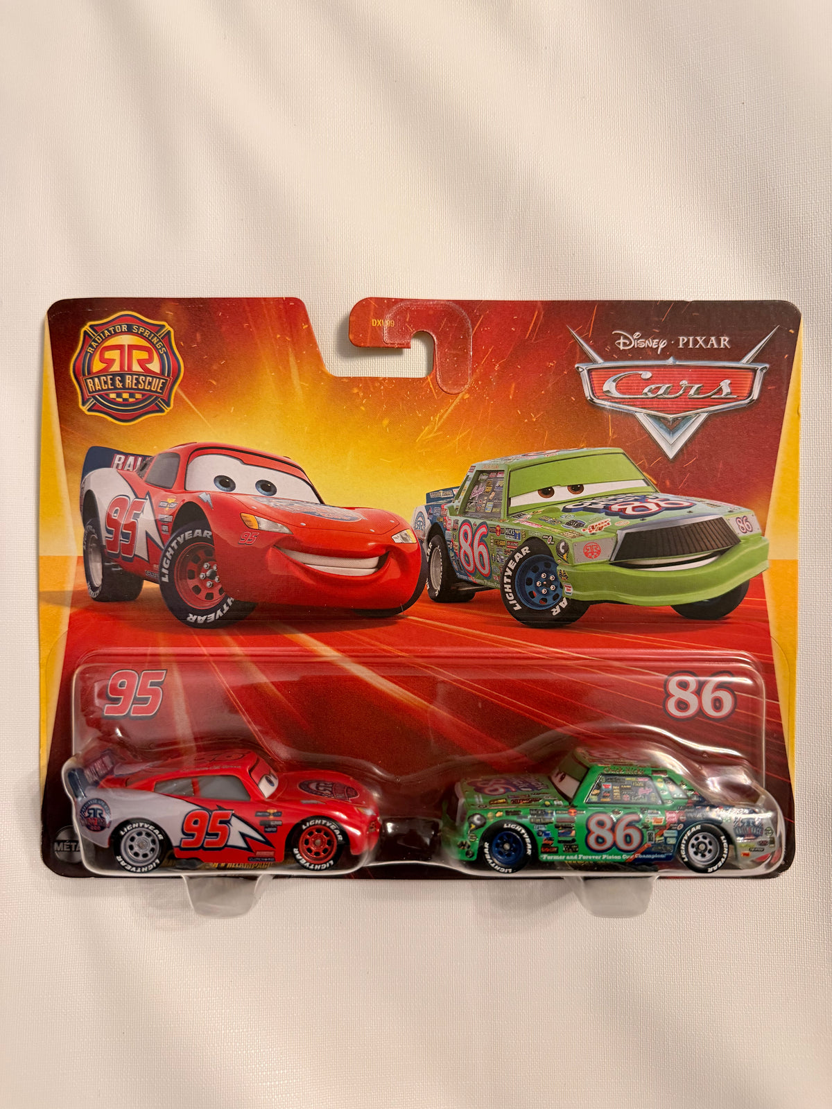 Rally Race Lightning McQueen & Race & Rescue Chick Hicks
