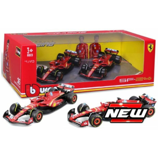 Ferrari SF-24 No.16 Charles Leclerc and No.55 Carlos Sainz 2-Car Set