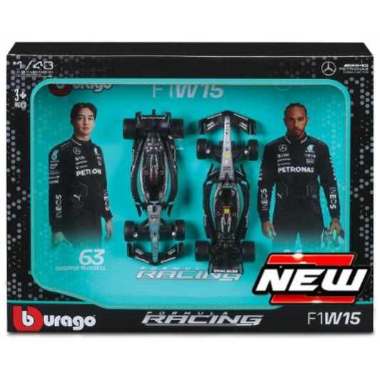 Mercedes-Benz AMG PETRONAS F1 W15 No.44 Hamilton and No.63 Russell 2024 Set
