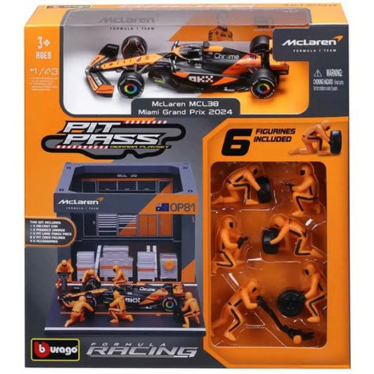McLaren MCL38 No.81 Oscar Piastri 2024 Pit Pass Set