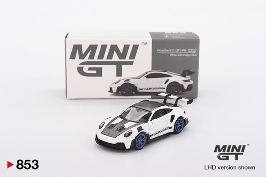 Porsche 911 (992) GT3 RS Weissach Package White with Indigo Blue
