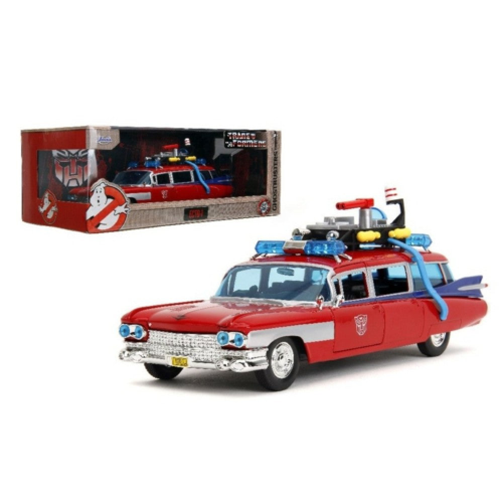 Ghostbusters Ecto-1 with G1 Optimus Prime Graphics
