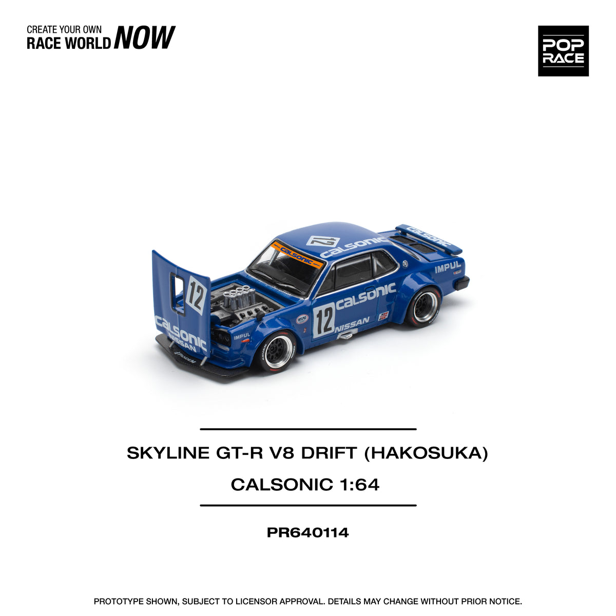 Nissan Skyline GT-R V8 Drift Hakosuka Calsonic