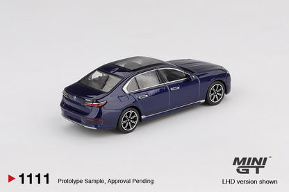 BMW i7 xDrive60 Tanzanite Blue Metallic