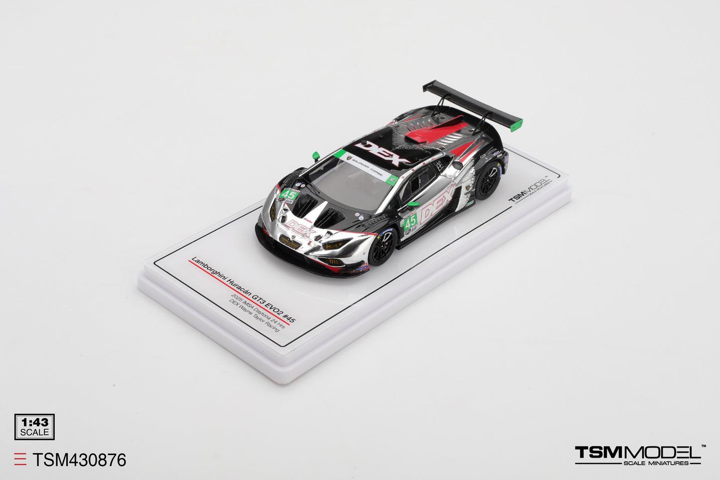 Lamborghini Huracan GT3 Evo2 No.45 Dex Wayne Taylor Racing 2025 IMSA Daytona 24 Hrs
