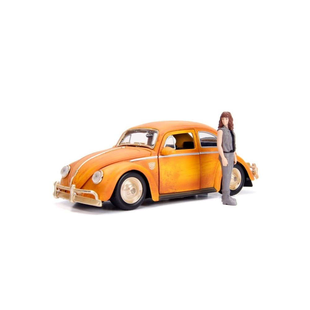 Volkswagen Beetle Transformers Bumblebee with Charlie Figure