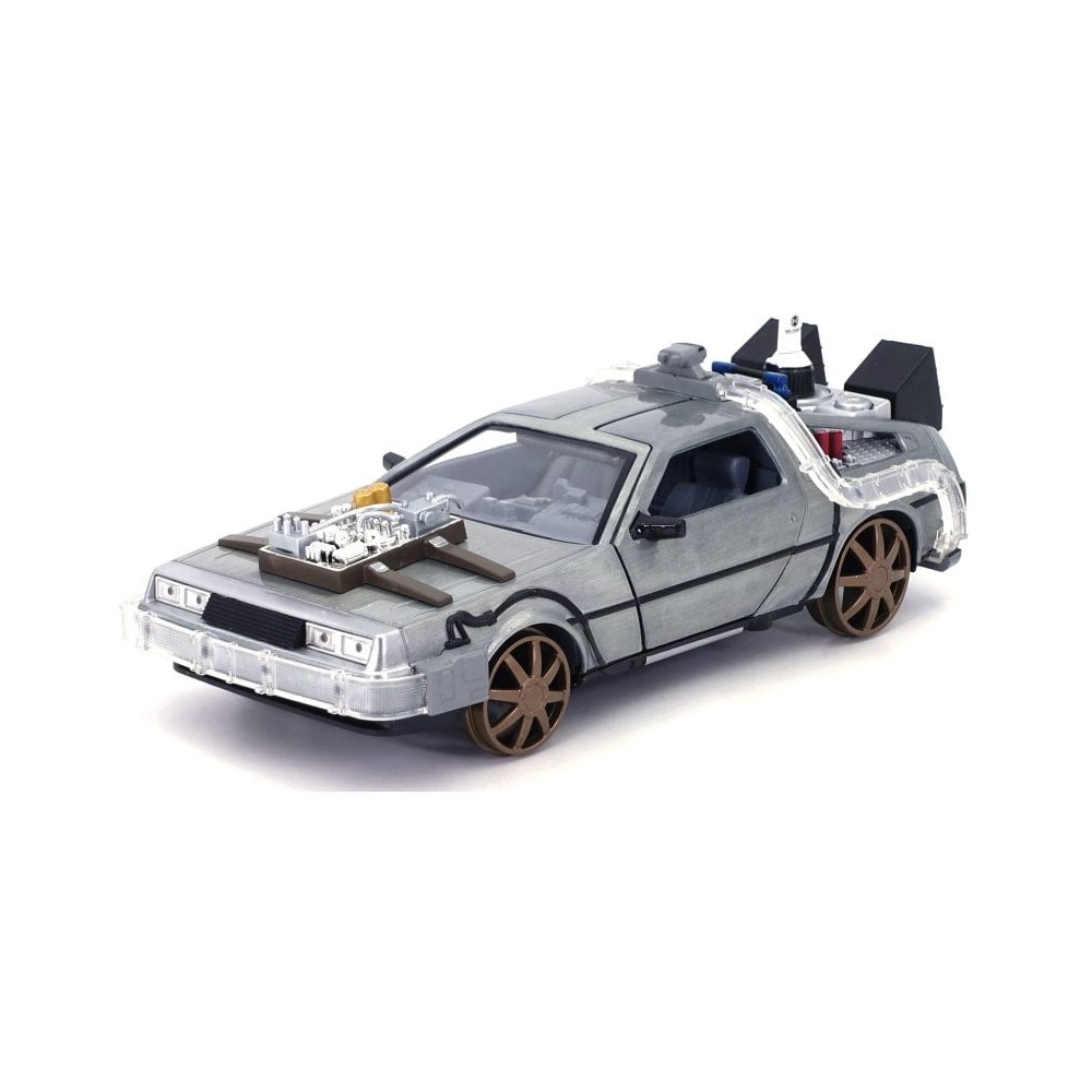 Back to the Future Part III Time Machine with Light, Rail Wheel Version