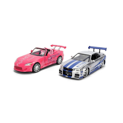 Fast and Furious Brian's Nissan Skyline GT-R and Suki's Honda S2000 Twin Pack