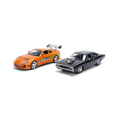 Fast and Furious Dom's Charger R/T and Brian's Toyota Supra Twin Pack