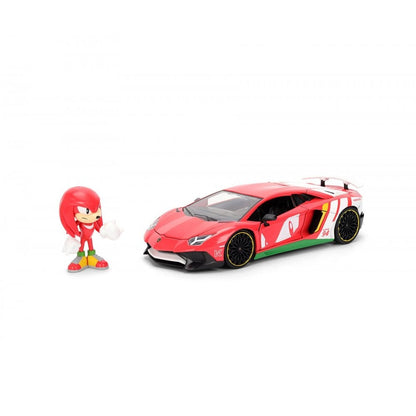 Knuckles Lamborghini Aventador with Knuckles Figure