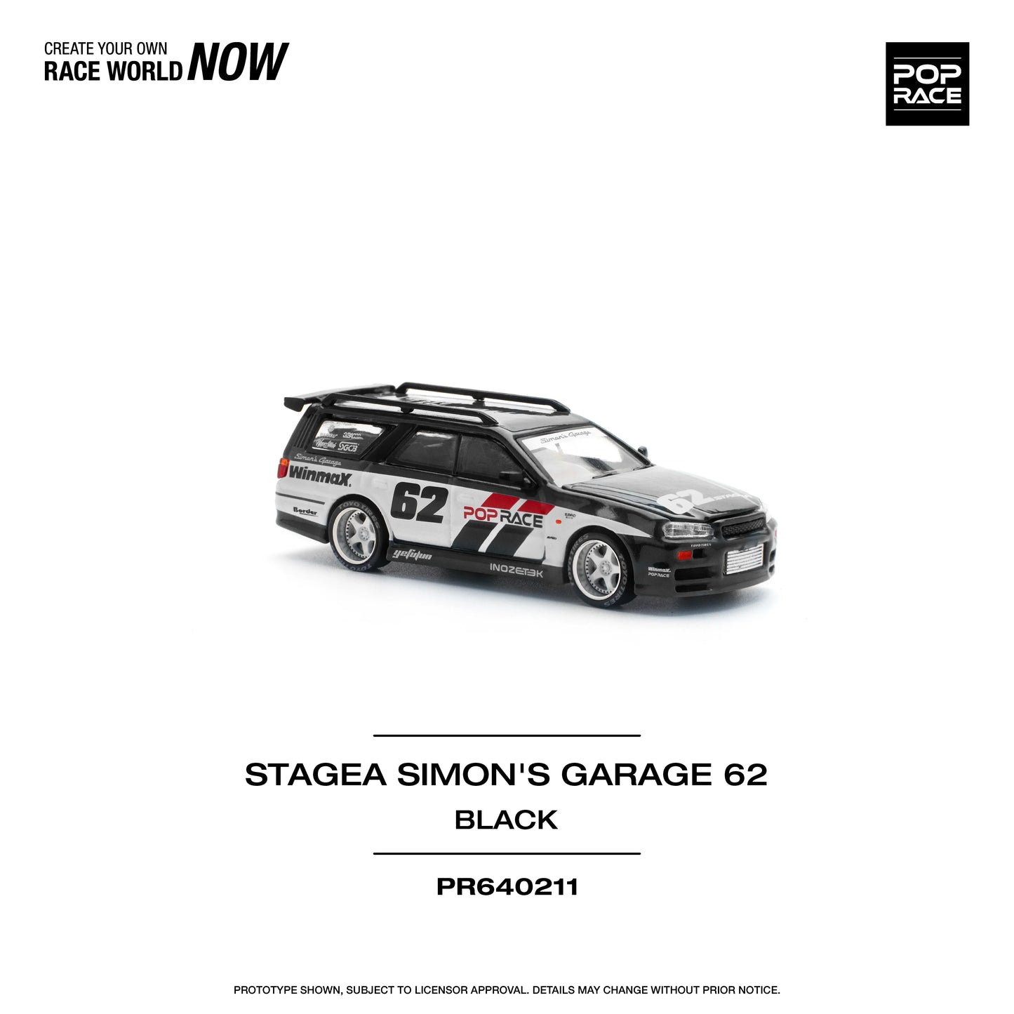 Nissan Stagea Simon's Garage #62 Black