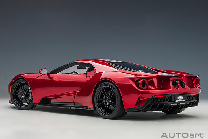 Ford GT 2017 Liquid Red with Silver Stripes