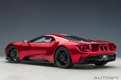 Ford GT 2017 Liquid Red with Silver Stripes