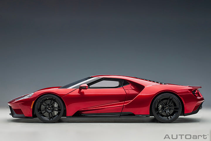 Ford GT 2017 Liquid Red with Silver Stripes