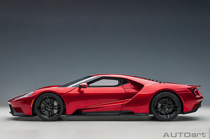 Ford GT 2017 Liquid Red with Silver Stripes