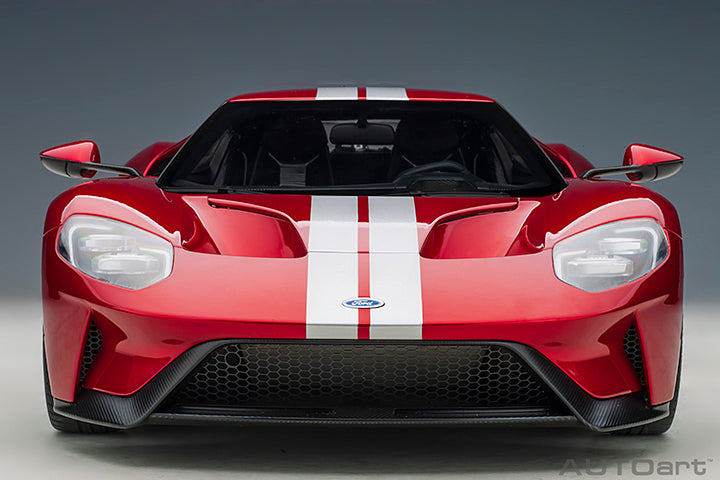 Ford GT 2017 Liquid Red with Silver Stripes