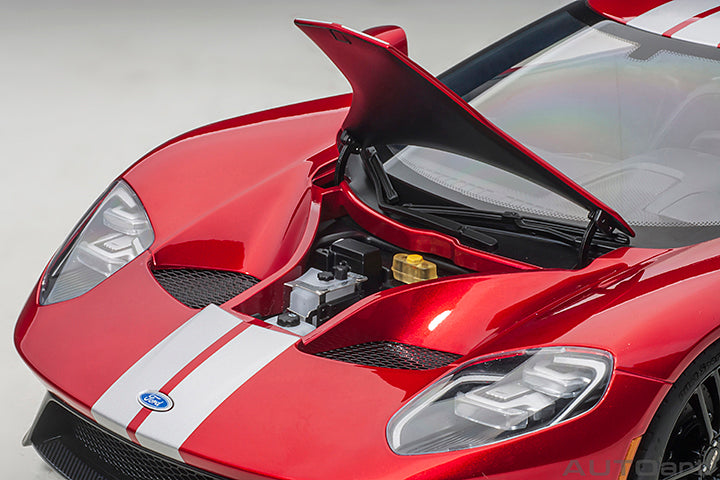 Ford GT 2017 Liquid Red with Silver Stripes
