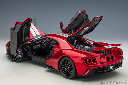 Ford GT 2017 Liquid Red with Silver Stripes