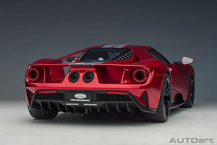 Ford GT 2017 Liquid Red with Silver Stripes